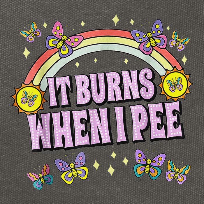 It Burns When I Pee Cotton Canvas Backpack