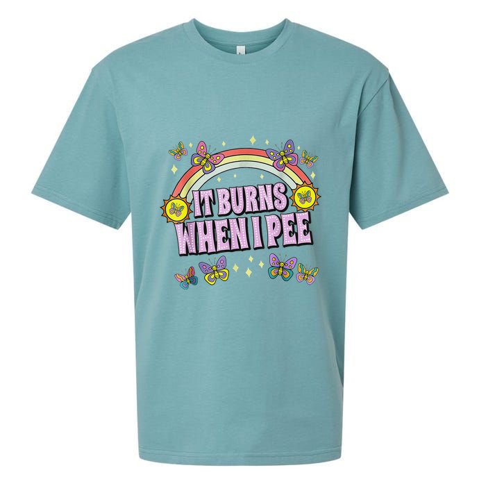 It Burns When I Pee Sueded Cloud Jersey T-Shirt
