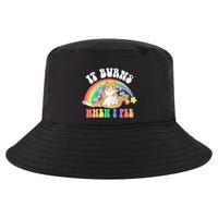 It Burns When I Pee Funny Cat Meme Rainbow Saying Sarcastic Cool Comfort Performance Bucket Hat
