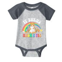It Burns When I Pee Funny Cat Meme Rainbow Saying Sarcastic Infant Baby Jersey Bodysuit