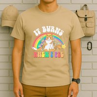 It Burns When I Pee Funny Cat Meme Rainbow Saying Sarcastic T-Shirt