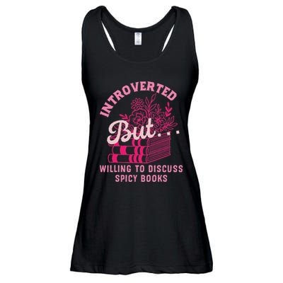 Introverted But Willing To Discuss Spicy Books Lovers Women Ladies Essential Flowy Tank