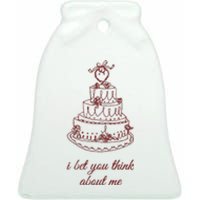 I Bet You Think About Me Baby Ceramic Bell Ornament