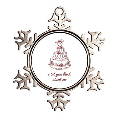 I Bet You Think About Me Baby Metallic Star Ornament