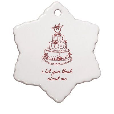 I Bet You Think About Me Baby Ceramic Star Ornament