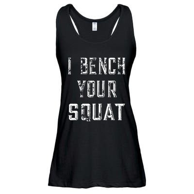 I Bench Your Squat Ladies Essential Flowy Tank