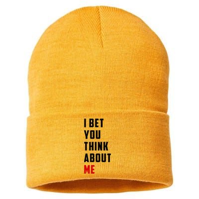 I Bet You Think About Me Sustainable Knit Beanie