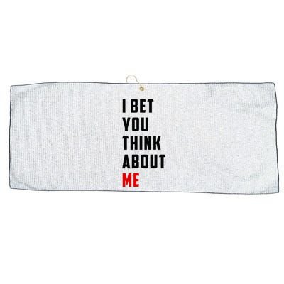 I Bet You Think About Me Large Microfiber Waffle Golf Towel