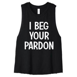 I Beg Your Parton Women's Racerback Cropped Tank