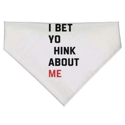 I Bet You Think About Me Funny USA-Made Doggie Bandana