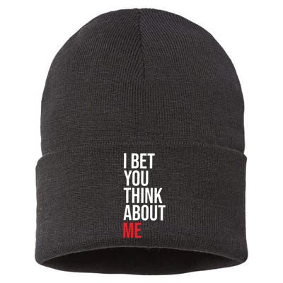 I Bet You Think About Me Sustainable Knit Beanie