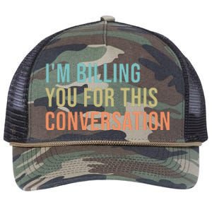 Im Billing You For This Conversation Funny Lawyer Retro Rope Trucker Hat Cap