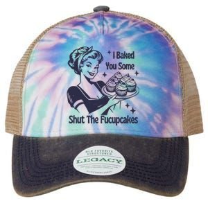 I Baked You Some Shut The Fucupcakes Legacy Tie Dye Trucker Hat