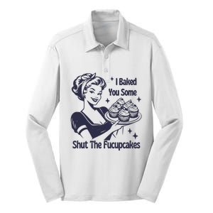 I Baked You Some Shut The Fucupcakes Silk Touch Performance Long Sleeve Polo