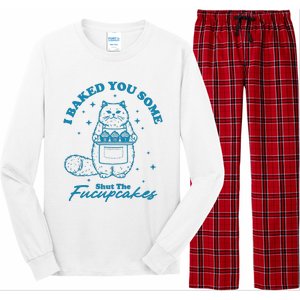 I Baked You Some Shut The Fucupcakes Long Sleeve Pajama Set