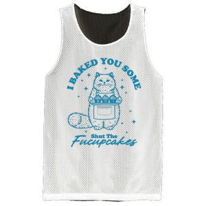 I Baked You Some Shut The Fucupcakes Mesh Reversible Basketball Jersey Tank