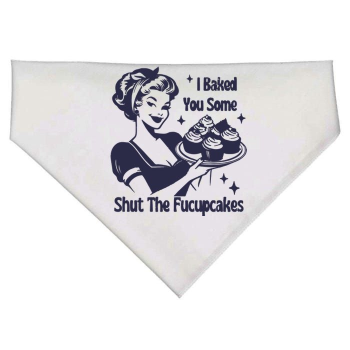 I Baked You Some Shut The Fucupcakes USA-Made Doggie Bandana