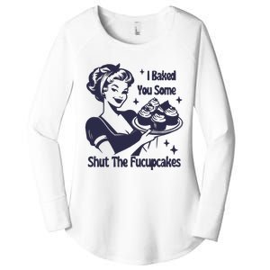 I Baked You Some Shut The Fucupcakes Women's Perfect Tri Tunic Long Sleeve Shirt