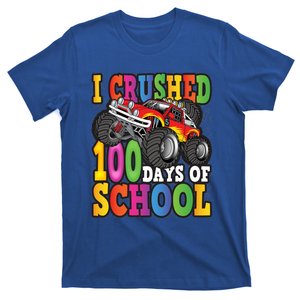 I Crushed 100 Days Of School Truck Back To School Funny Gift T-Shirt