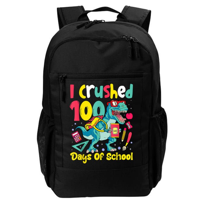I Crushed 100 Days Of School , Dinosaur Kids Boys Funny Design Backpack