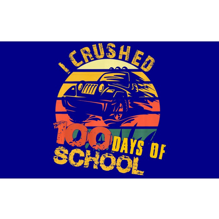 I Crushed 100 Days Of School Truck Gift Bumper Sticker