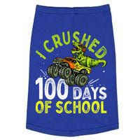 I Crushed 100 Days Of School Dinosaur Monster Truck Great Gift Doggie Tank