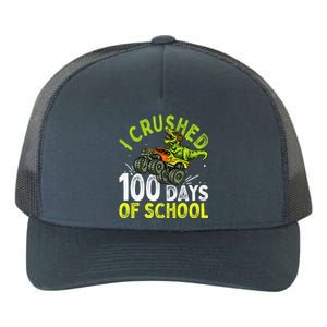 I Crushed 100 Days Of School Dinosaur Monster Truck Great Gift Yupoong Adult 5-Panel Trucker Hat