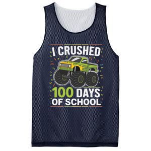 I Crushed 100 Days Of School Celebration For Students Mesh Reversible Basketball Jersey Tank