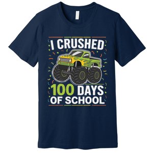 I Crushed 100 Days Of School Celebration For Students Premium T-Shirt