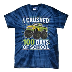 I Crushed 100 Days Of School Celebration For Students Tie-Dye T-Shirt