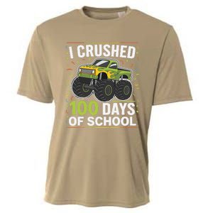 I Crushed 100 Days Of School Celebration For Students Cooling Performance Crew T-Shirt