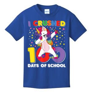 I Crushed 100 Days Of School Unicorn Teacher Cute Gift Kids T-Shirt