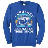 I Crushed 100 Days Of Third Grade Gift Fun 3rd Class School Cool Gift Sweatshirt