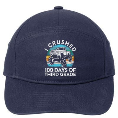 I Crushed 100 Days Of Third Grade Gift Fun 3rd Class School Cool Gift 7-Panel Snapback Hat