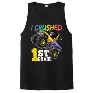 I Crushed 1st Grade Monster Truck Graduation Cap PosiCharge Competitor Tank