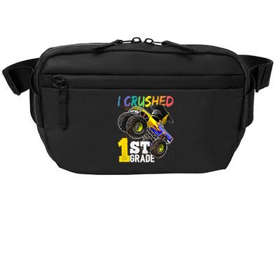 I Crushed 1st Grade Monster Truck Graduation Cap Crossbody Pack