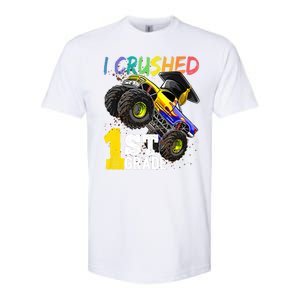 I Crushed 1st Grade Monster Truck Graduation Cap Softstyle CVC T-Shirt