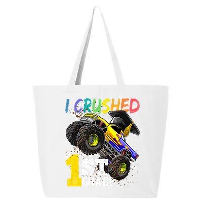 I Crushed 1st Grade Monster Truck Graduation Cap 25L Jumbo Tote