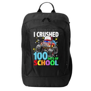 I Crushed 100 Days Of School Monster Truck Smarter Gift City Backpack