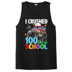 I Crushed 100 Days Of School Monster Truck Smarter Gift PosiCharge Competitor Tank