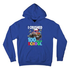 I Crushed 100 Days Of School Monster Truck Smarter Gift Hoodie