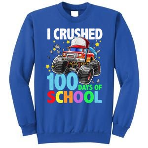 I Crushed 100 Days Of School Monster Truck Smarter Gift Sweatshirt