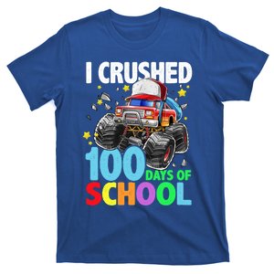 I Crushed 100 Days Of School Monster Truck Smarter Gift T-Shirt