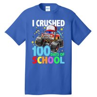 I Crushed 100 Days Of School Monster Truck Smarter Gift Tall T-Shirt