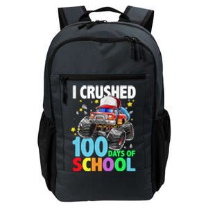 I Crushed 100 Days Of School Monster Truck Smarter Gift Daily Commute Backpack