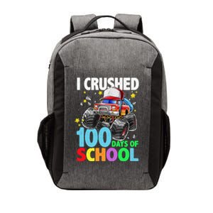 I Crushed 100 Days Of School Monster Truck Smarter Gift Vector Backpack