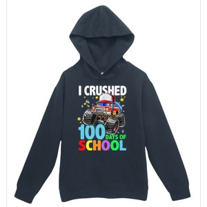 I Crushed 100 Days Of School Monster Truck Smarter Gift Urban Pullover Hoodie