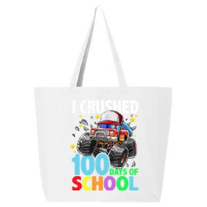 I Crushed 100 Days Of School Monster Truck Smarter Gift 25L Jumbo Tote