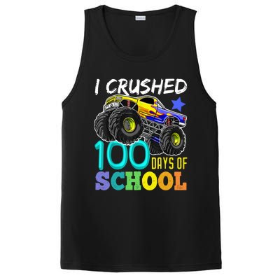 I Crushed 100 Days Of School Monster Truck 100th Day Gift PosiCharge Competitor Tank