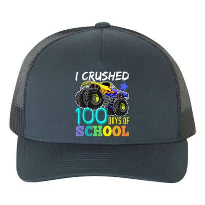 I Crushed 100 Days Of School Monster Truck 100th Day Gift Yupoong Adult 5-Panel Trucker Hat